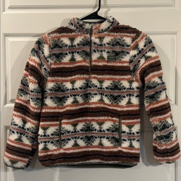 Hurley Other - Hurley Boys Sherpa Printed Quarter-Zip Jacket 8 NWT